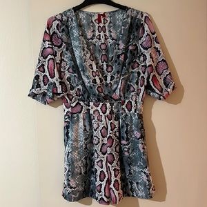 Snakeskin romper